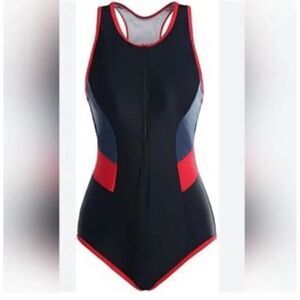 NWT Womens Relibeauty One Piece Racerback Tummy Control  Swimsuit - Sz 6